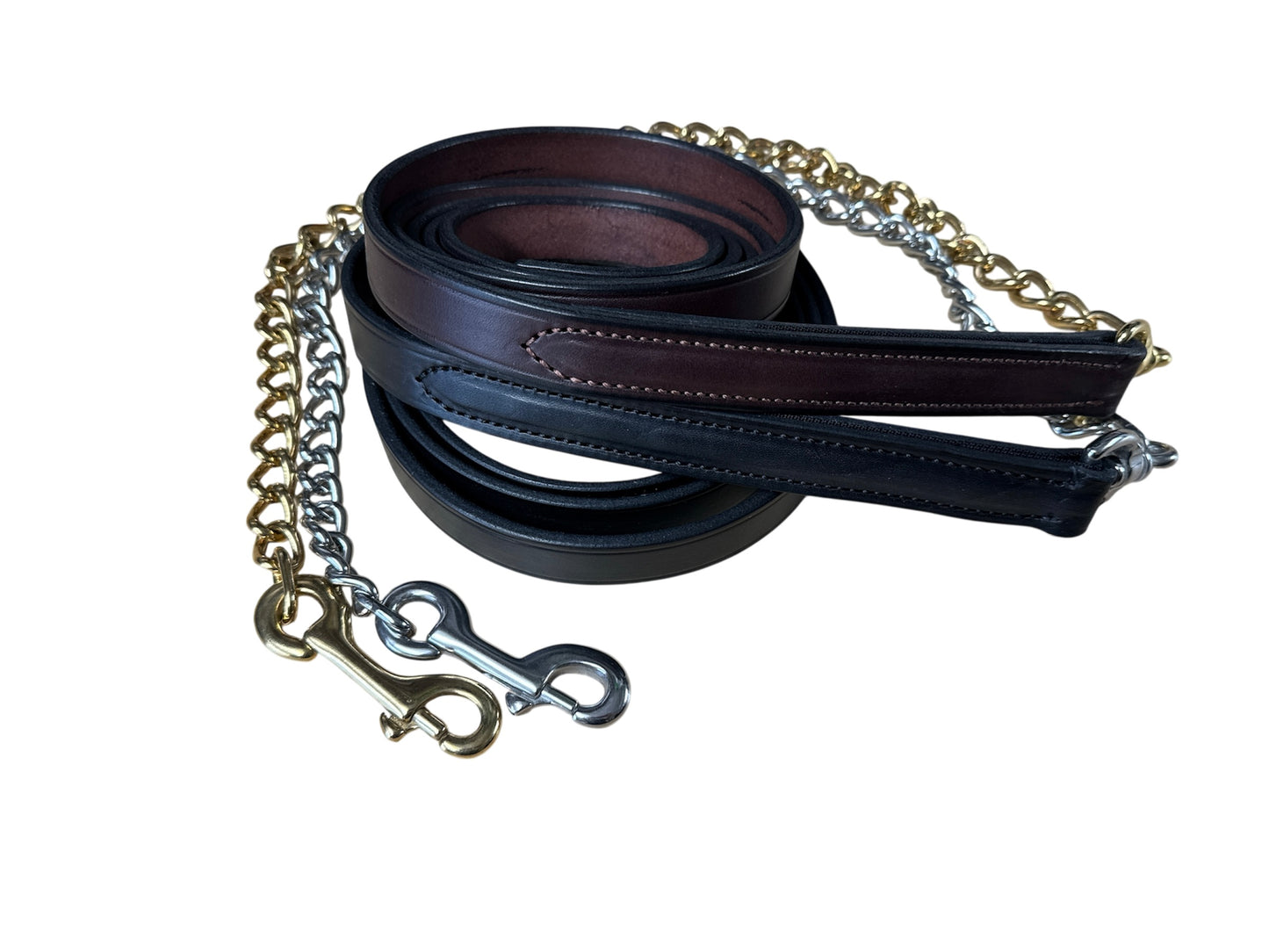 Leather lead chain