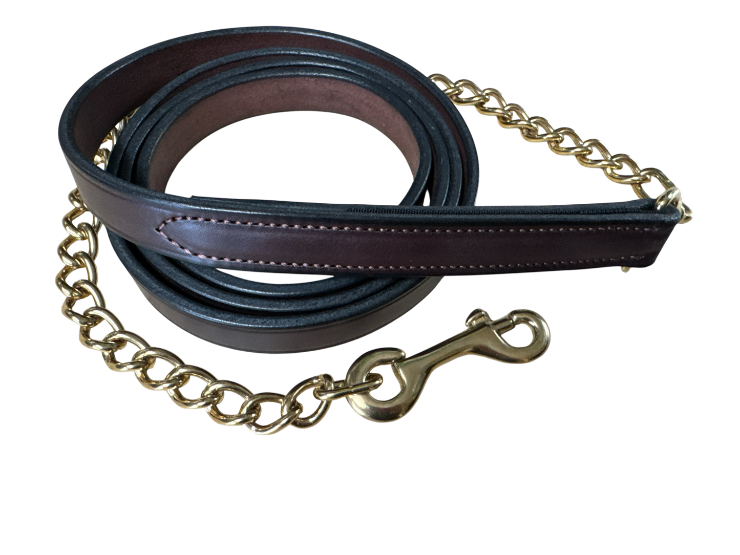 Leather lead chain