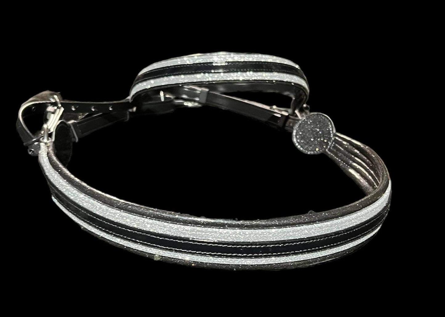 Straight across breast collar & Browband Set. Choose your base color colored padding.