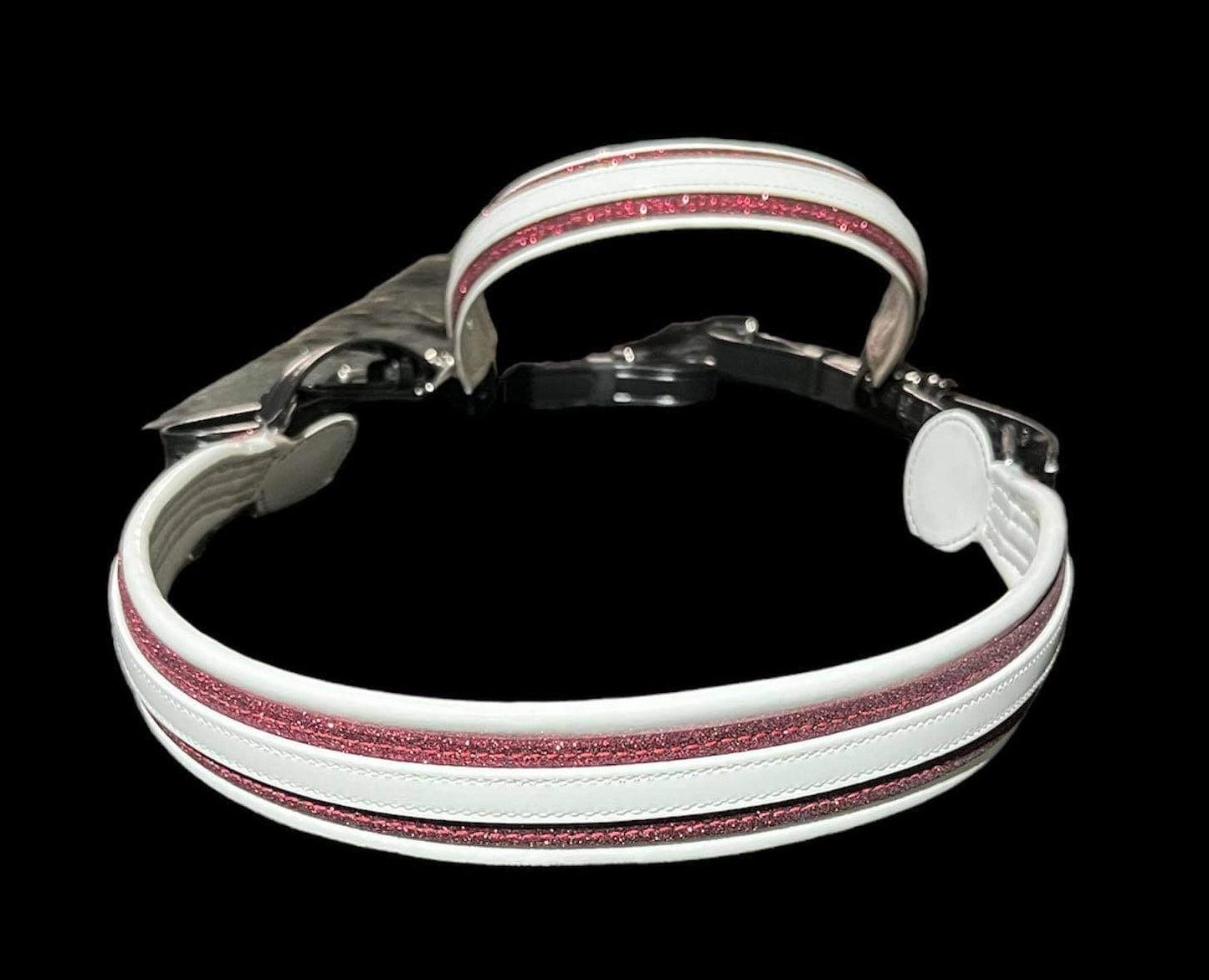 Straight across breast collar & Browband Set. Choose your base color colored padding.