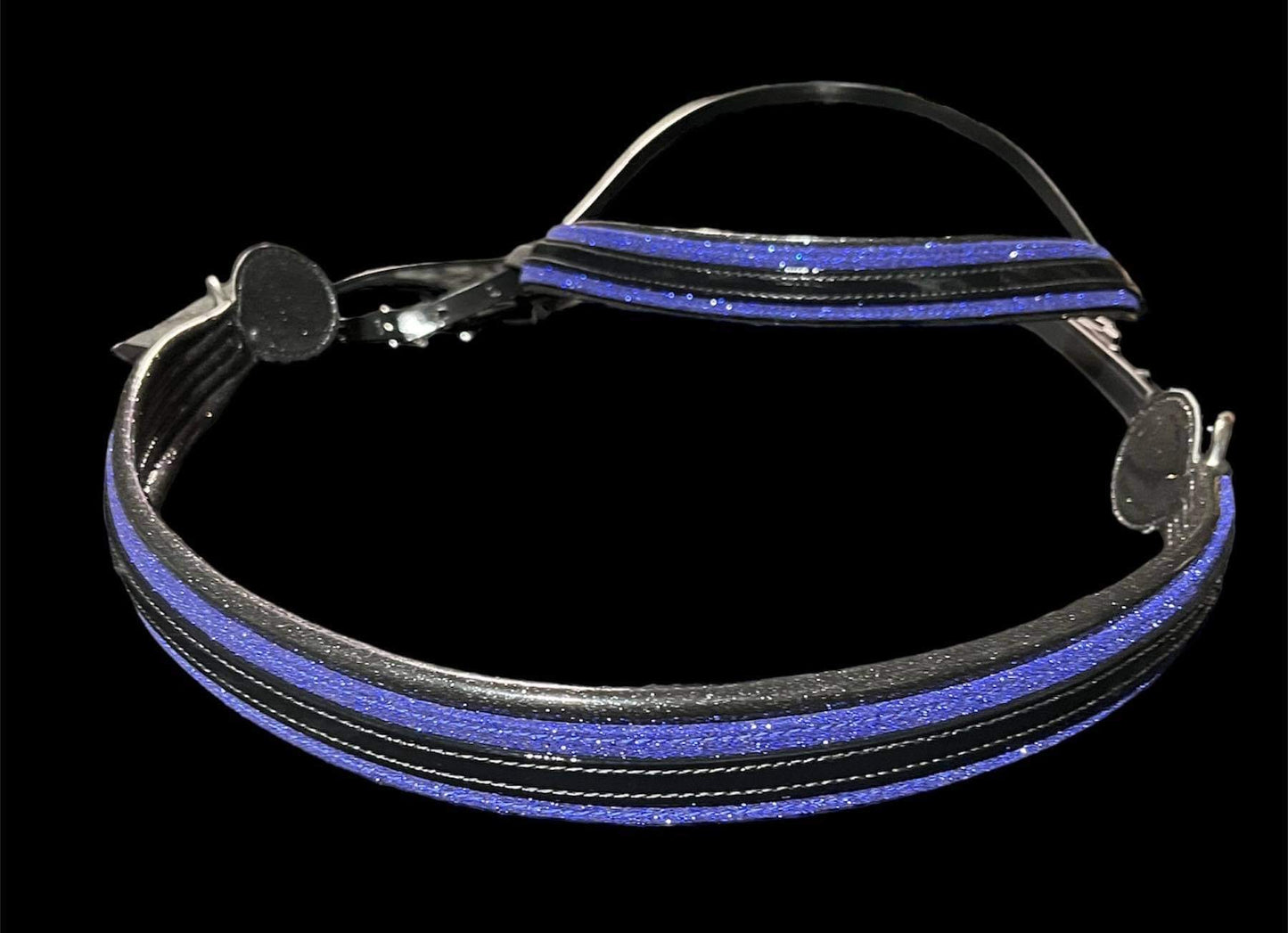 Straight across breast collar & Browband Set. Choose your base color colored padding.