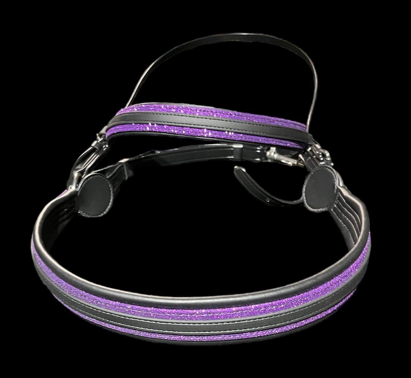 Straight across breast collar & Browband Set. Choose your base color colored padding.