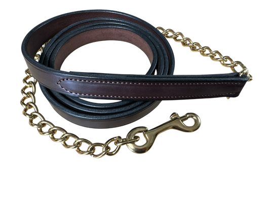 Leather lead chain